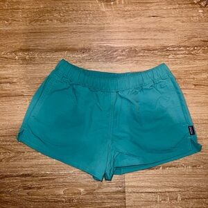 Patagonia Teal Athletic Shorts